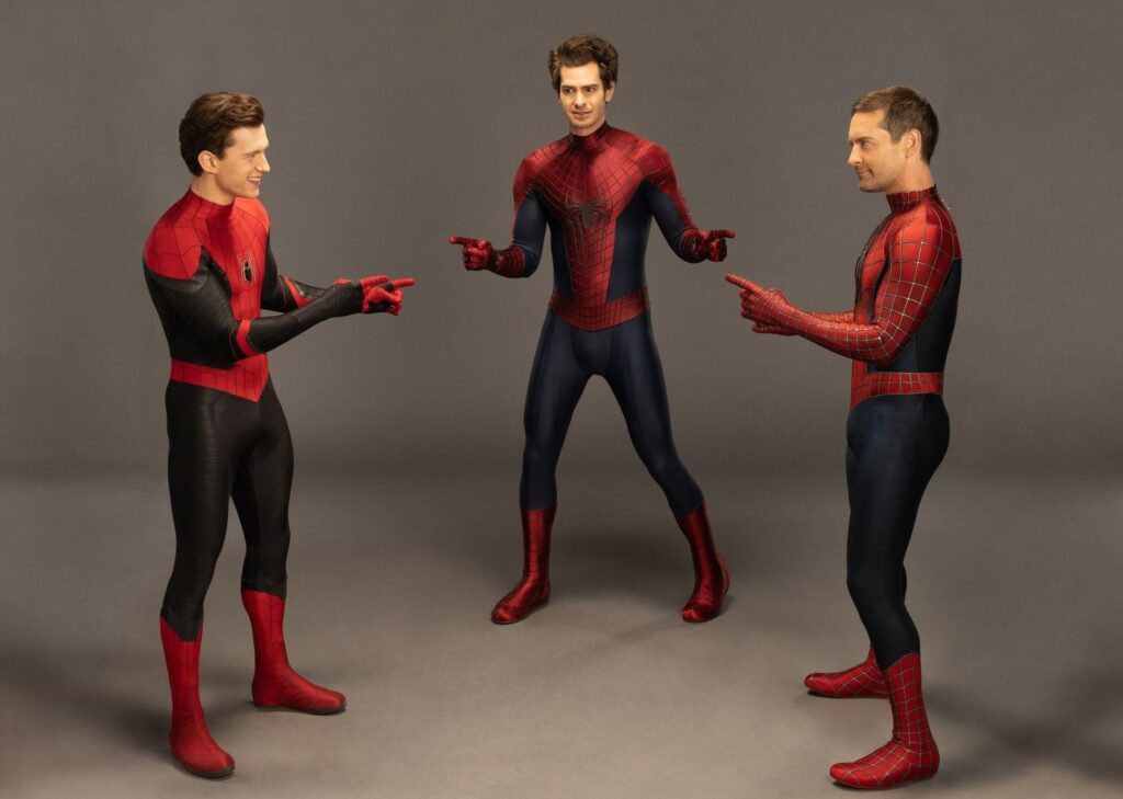 Tobey Maguire, Andrew Garfield y Tom Holland